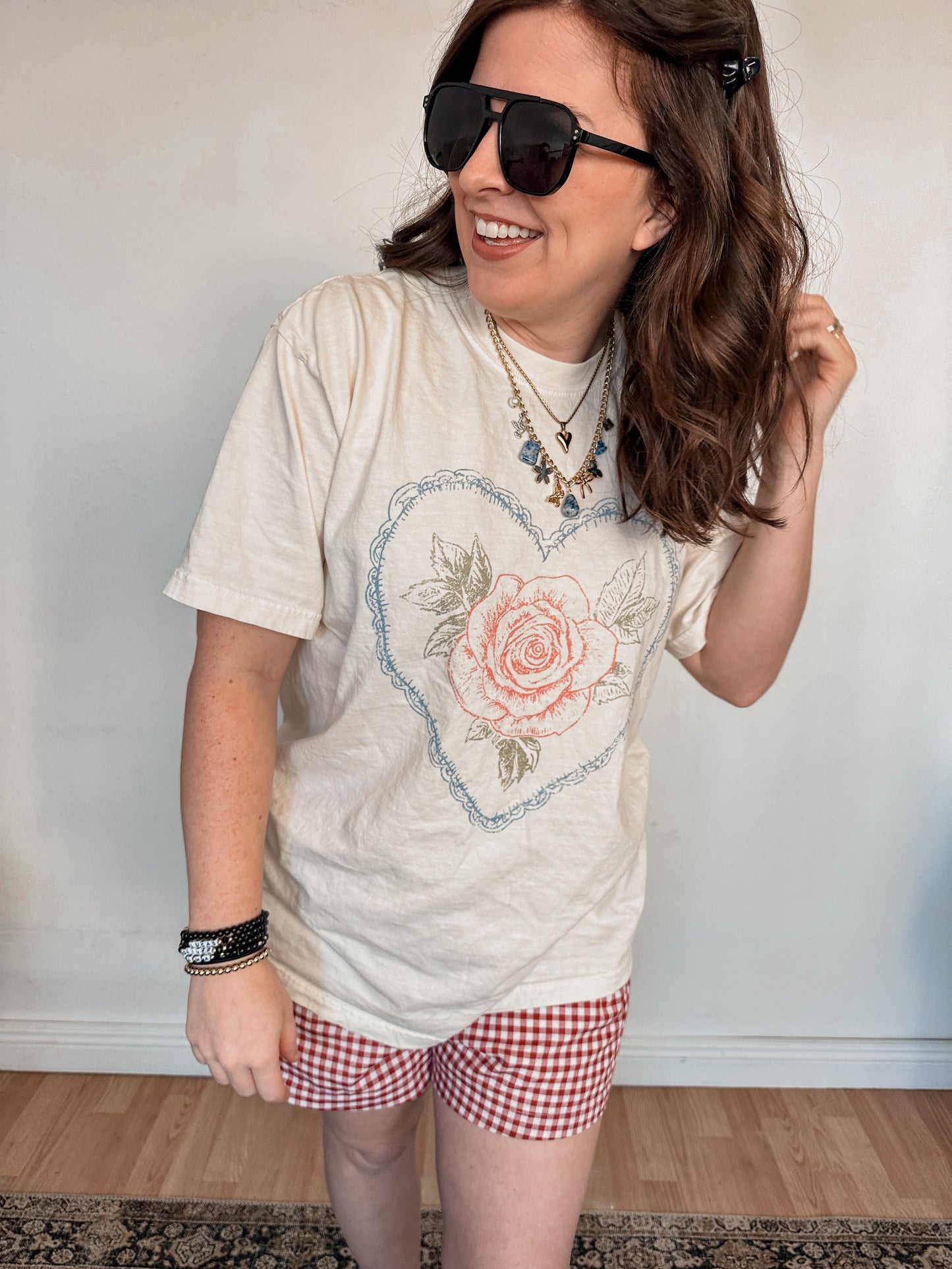 Heart + Rose Tee