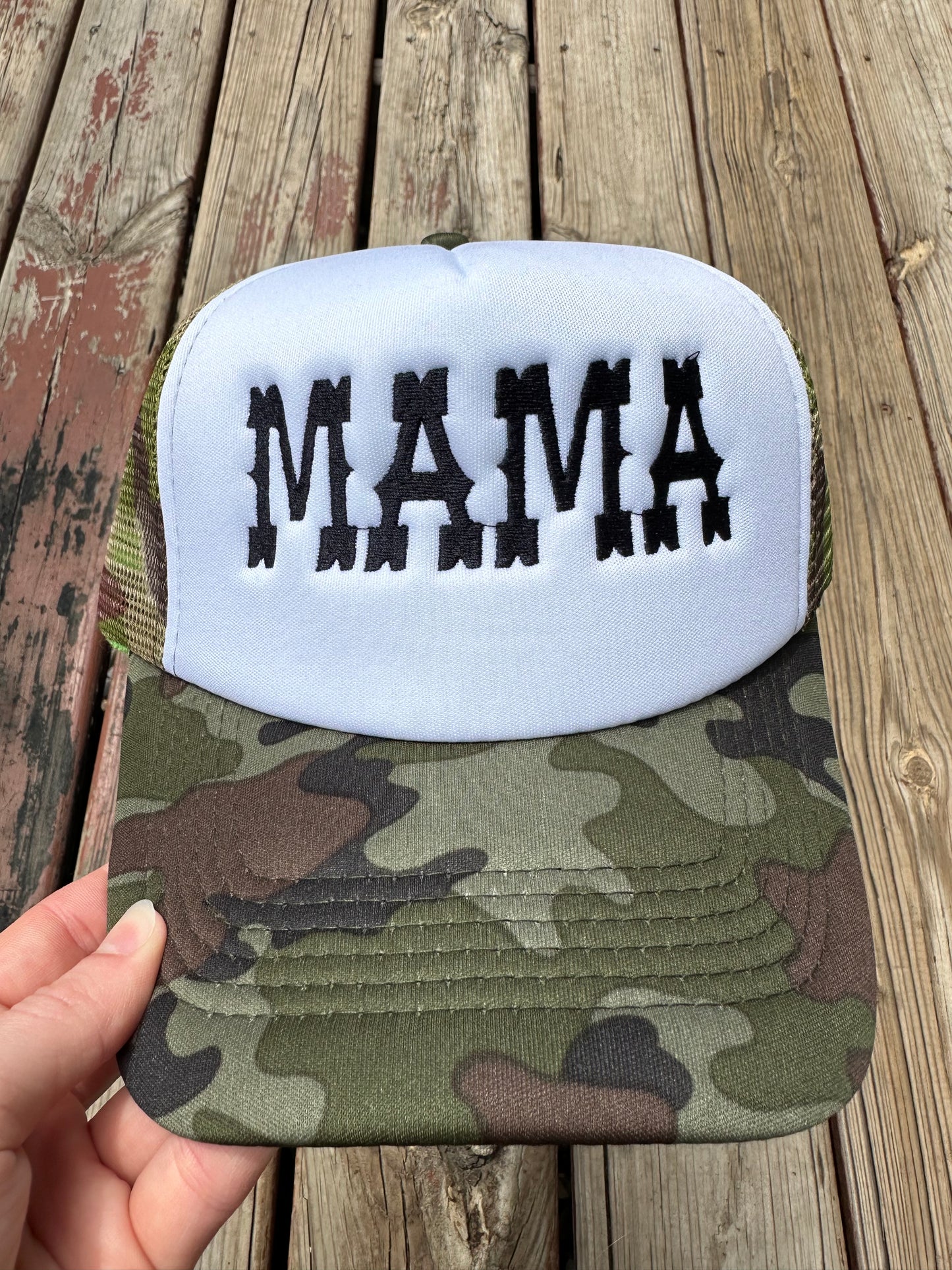 MAMA Camo Trucker Hat
