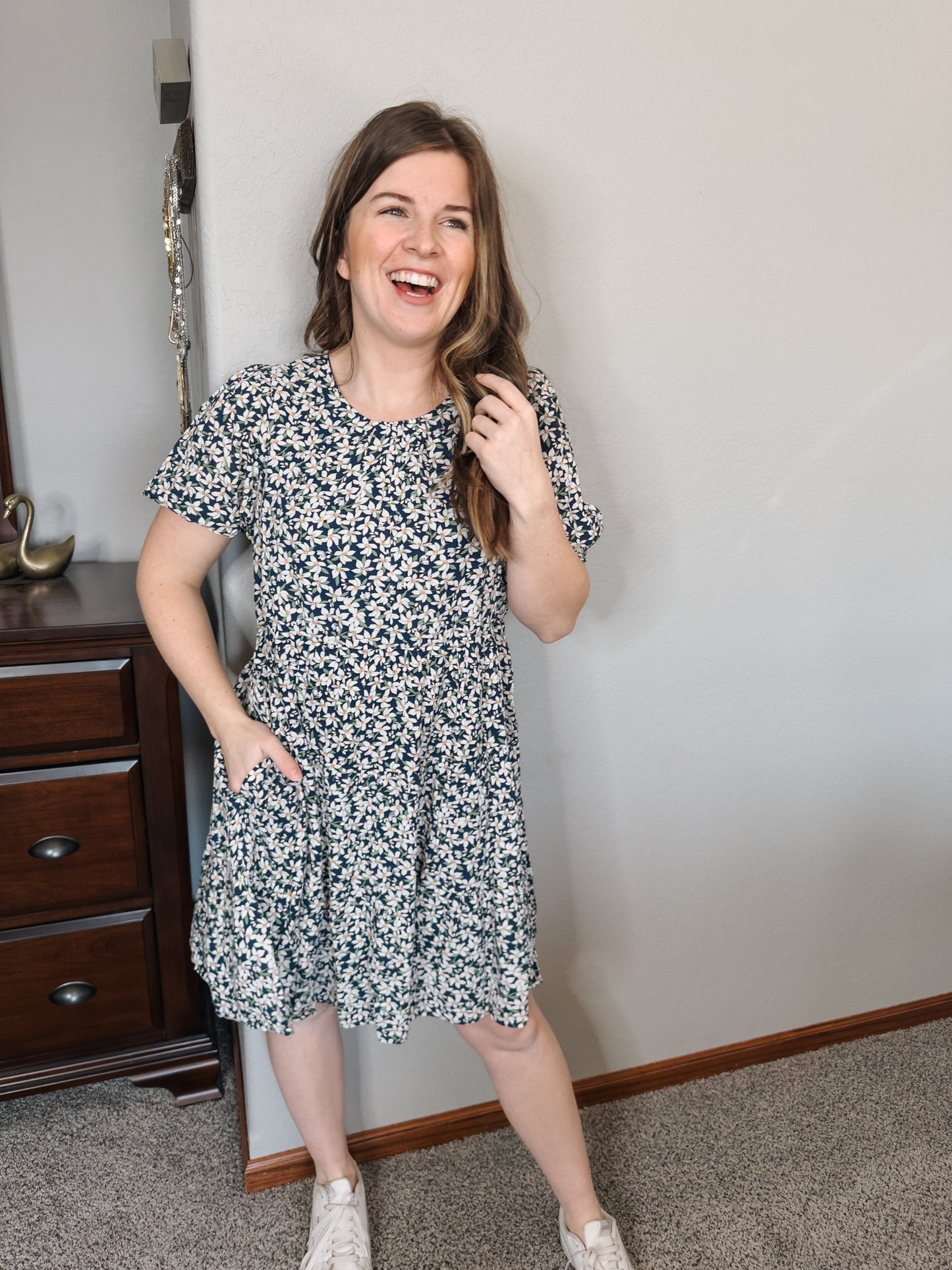 Meadow Lane Navy Dress