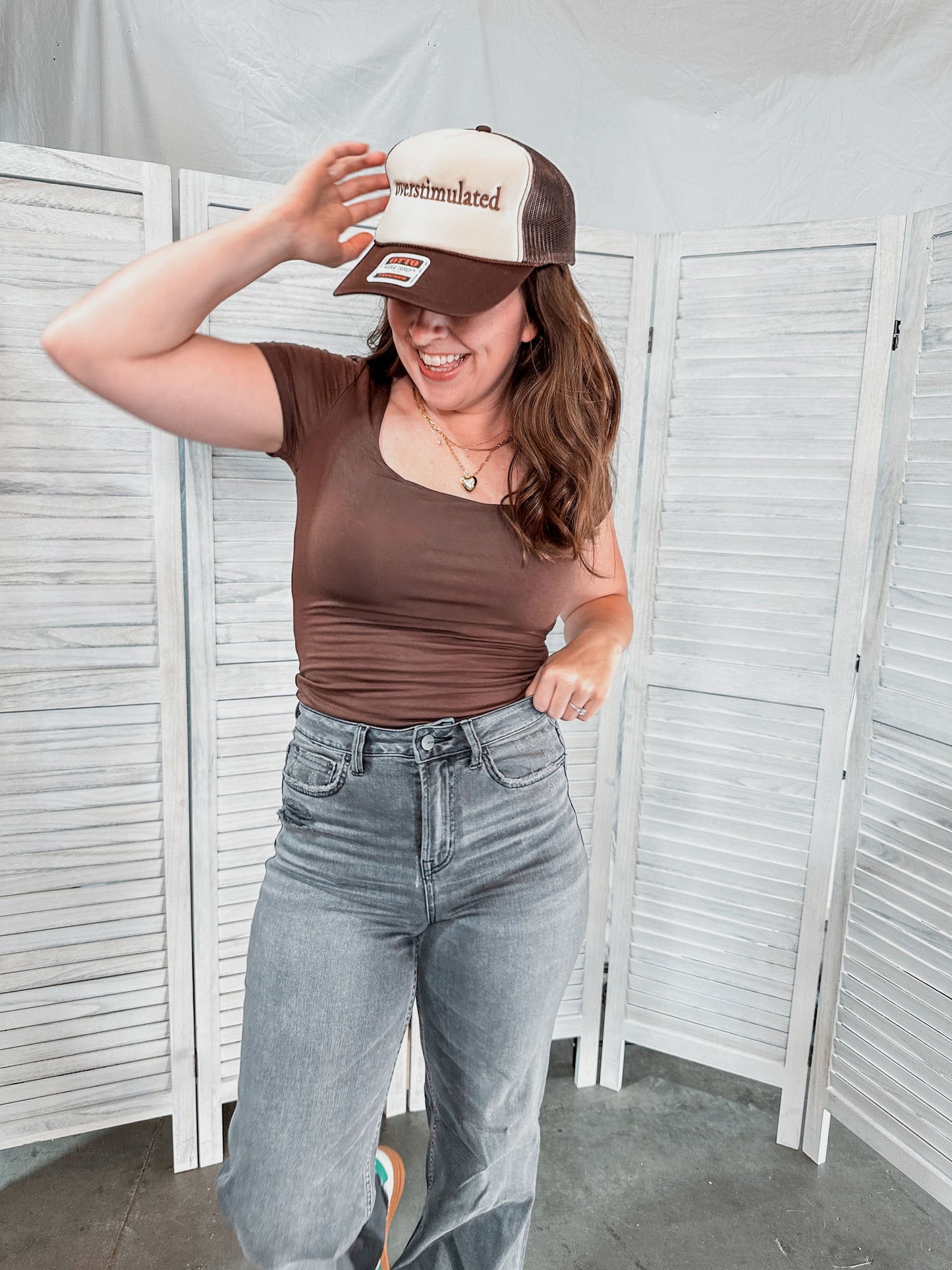 Essential Double Layer Square Neck Top