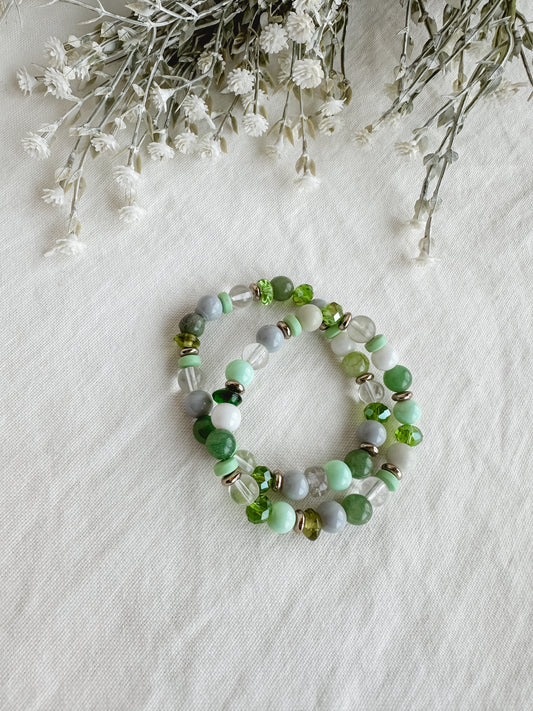 Light Olive Bracelet Set