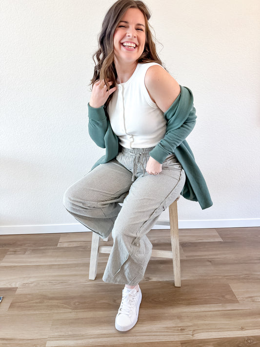 White Button Tank