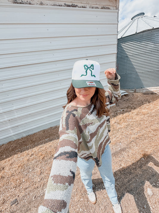 Camo Light Knit Sweater