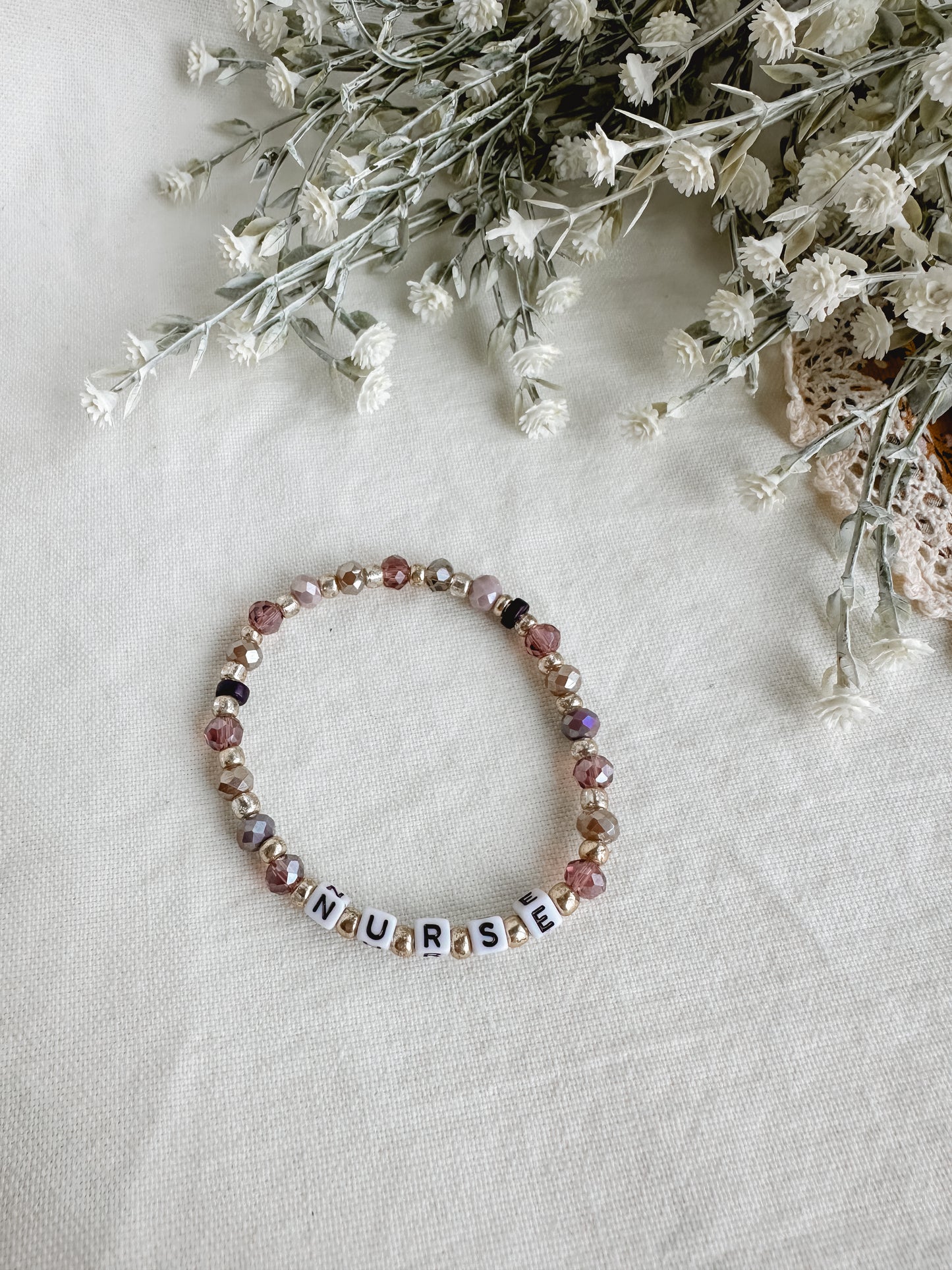 Pretty Purple NURSE Bracelet