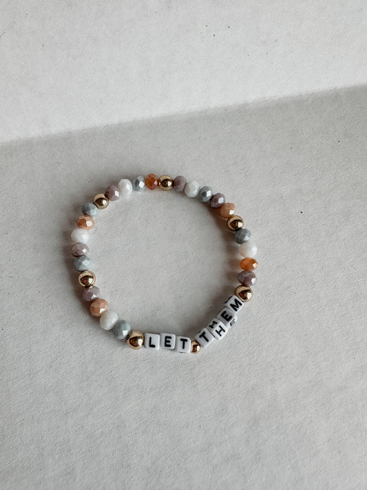 Colorblock Let Them Bracelet