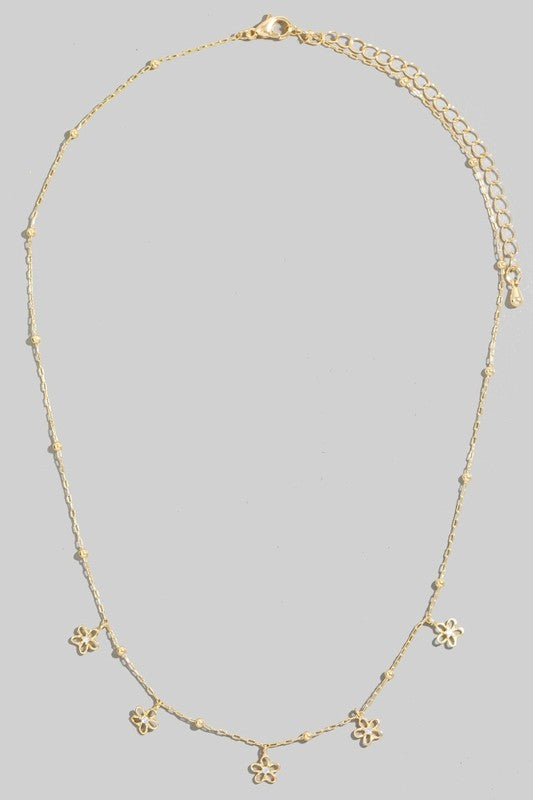 Gold Mini Daisy Necklace