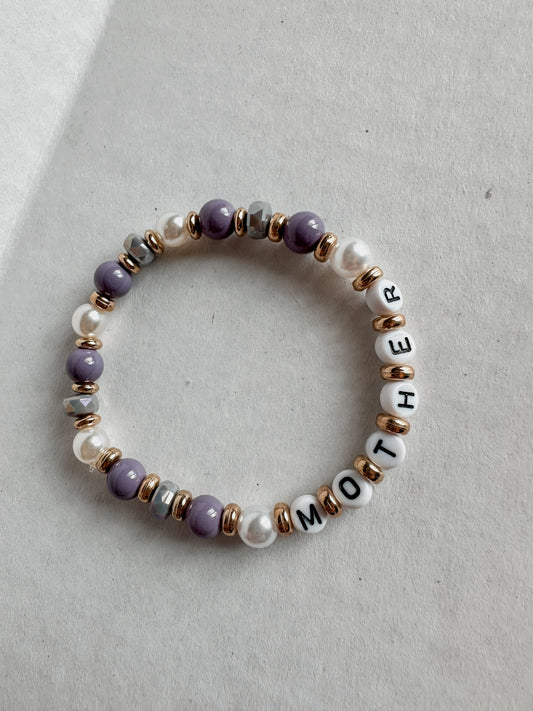 Purple Pearl Mother Bracelet