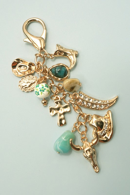 Western Bag Charm Keychain