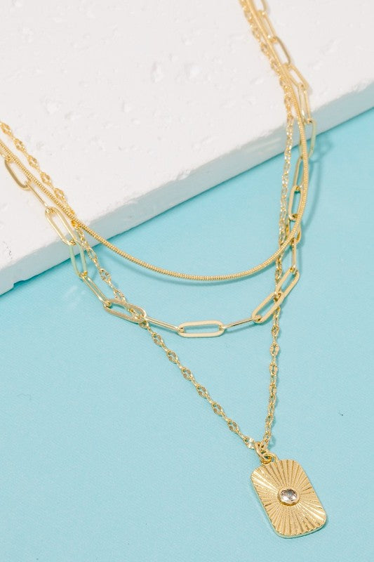 Dog Tag Pendant Necklace