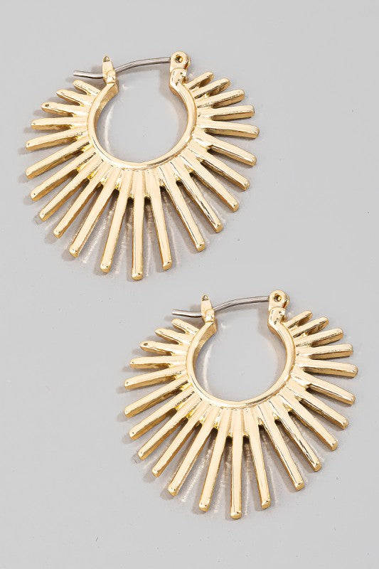 Starburst Gold Earrings