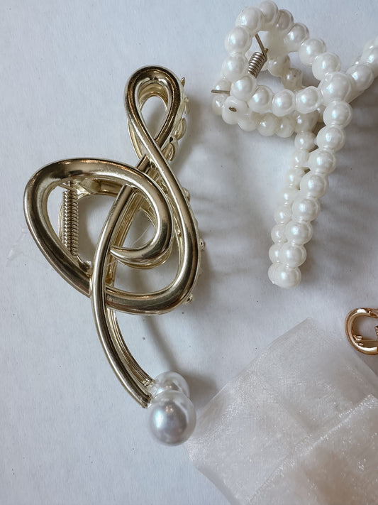 Treble Clef Hair Clip