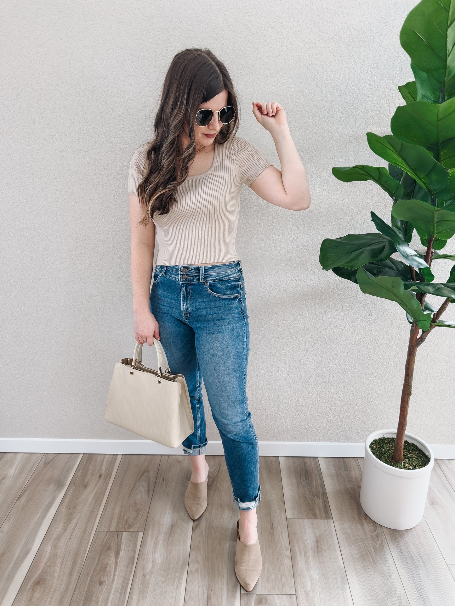 Cutie Crop Sweater Top