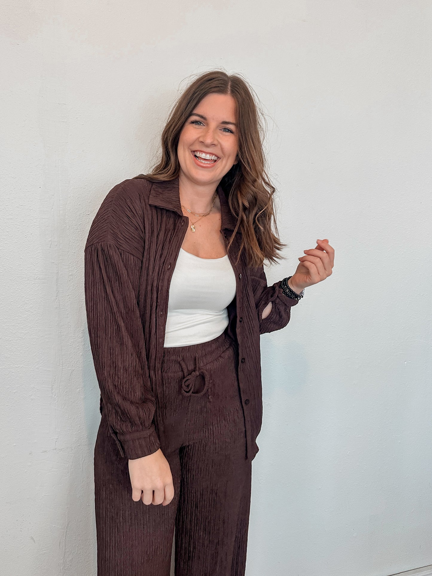 Espresso Textured Top