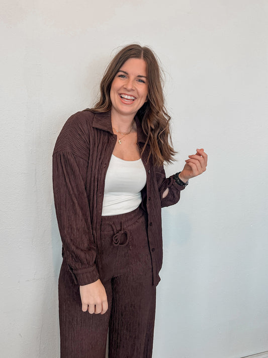 Espresso Textured Top