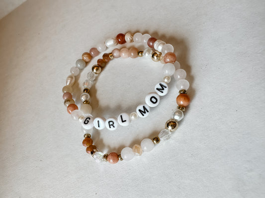 Girl Mom Bracelet Set