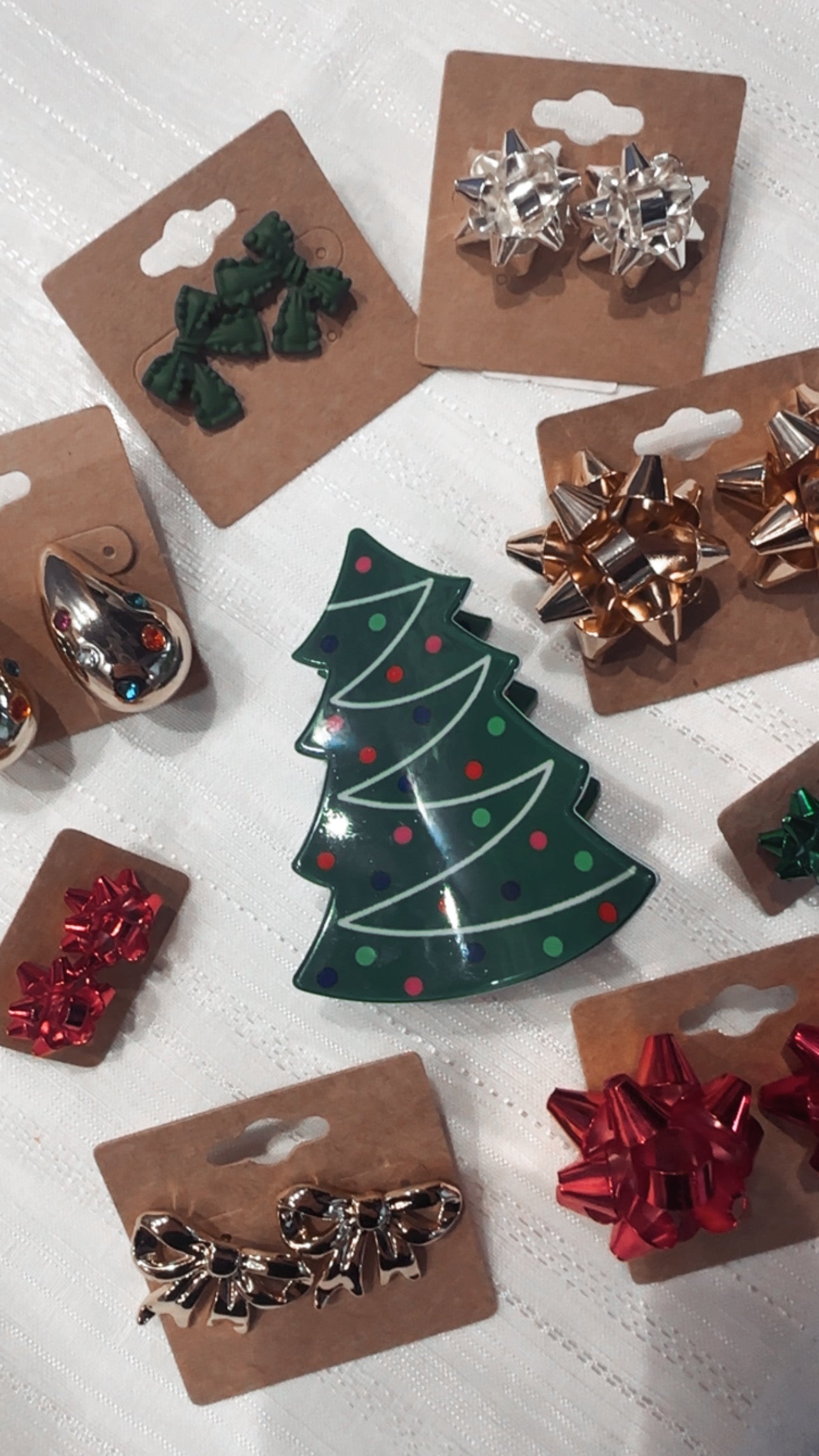 Festive Tree Claw Clip