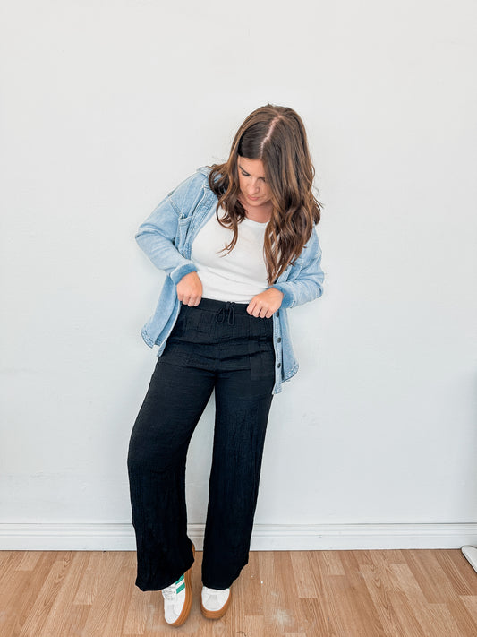 Black Wide Leg Pants