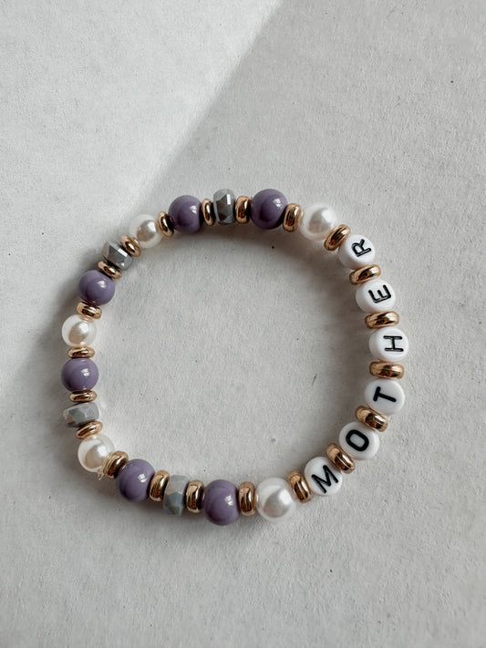 Purple Pearl Mother Bracelet