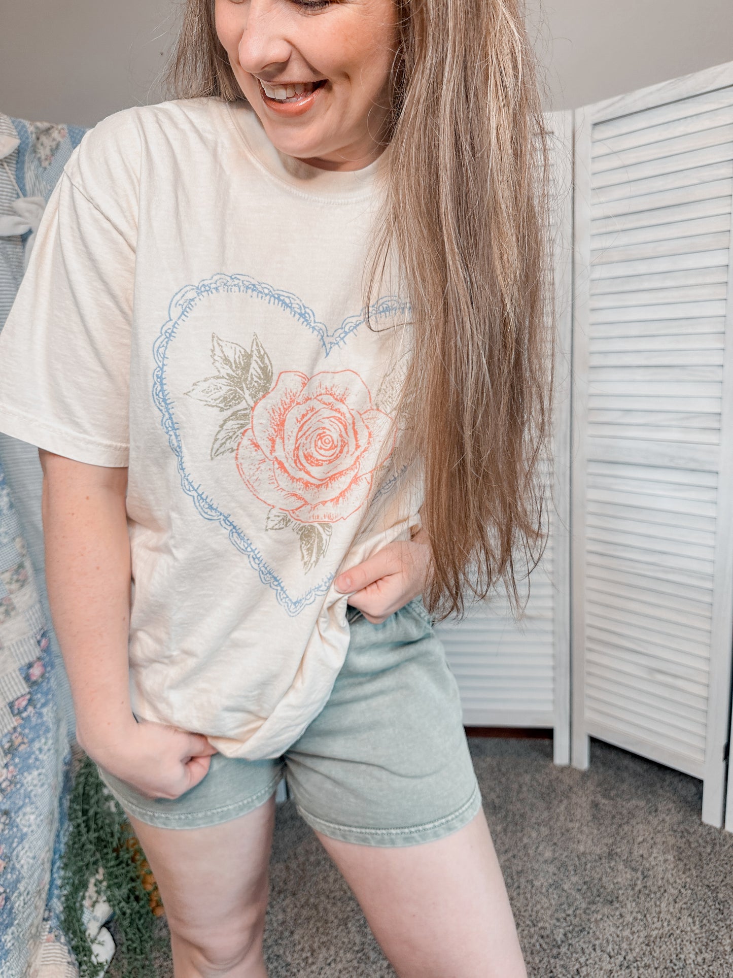 Comfy Washed Sage Shorts