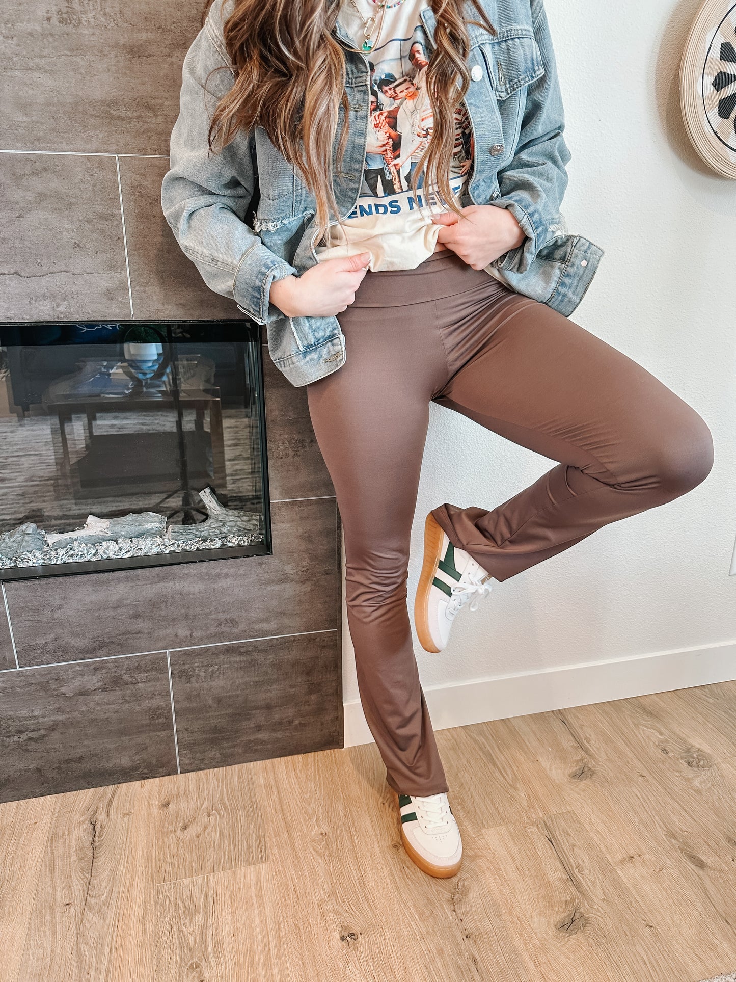 Cocoa Seamless Flare Leggings