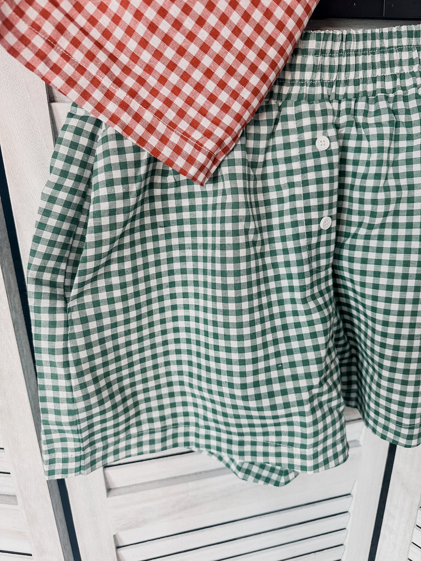 Gingham Boxer Shorts (2 Colors)