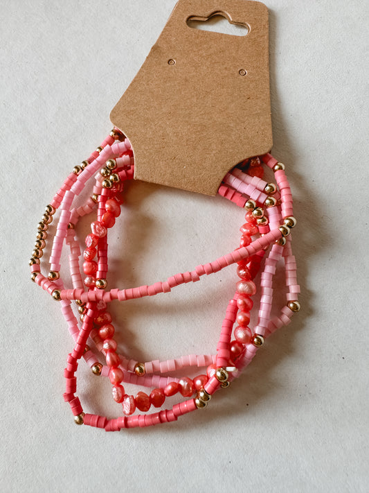 Favorite PInk Bracelet Set