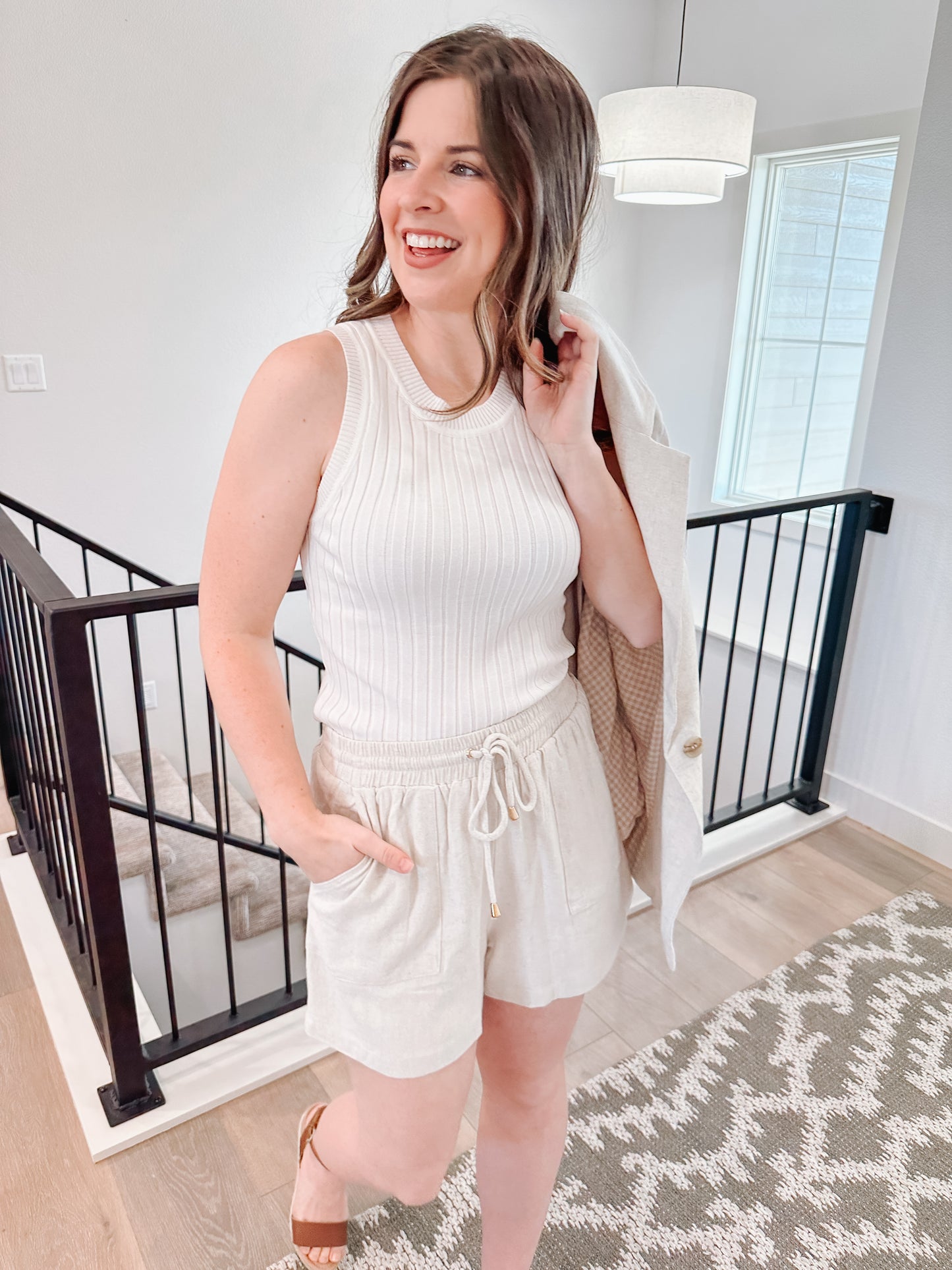 Ribbed Summer Sweater Tank