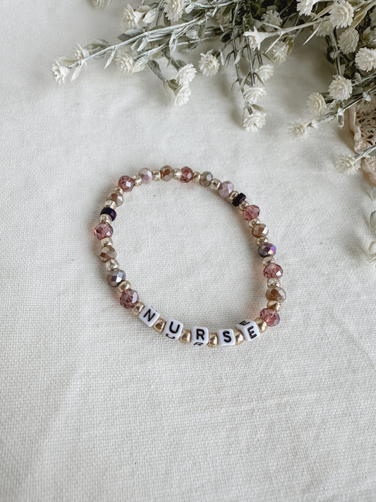 Pretty Purple NURSE Bracelet