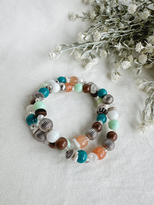 Silver Earthy Girl Bracelet Set