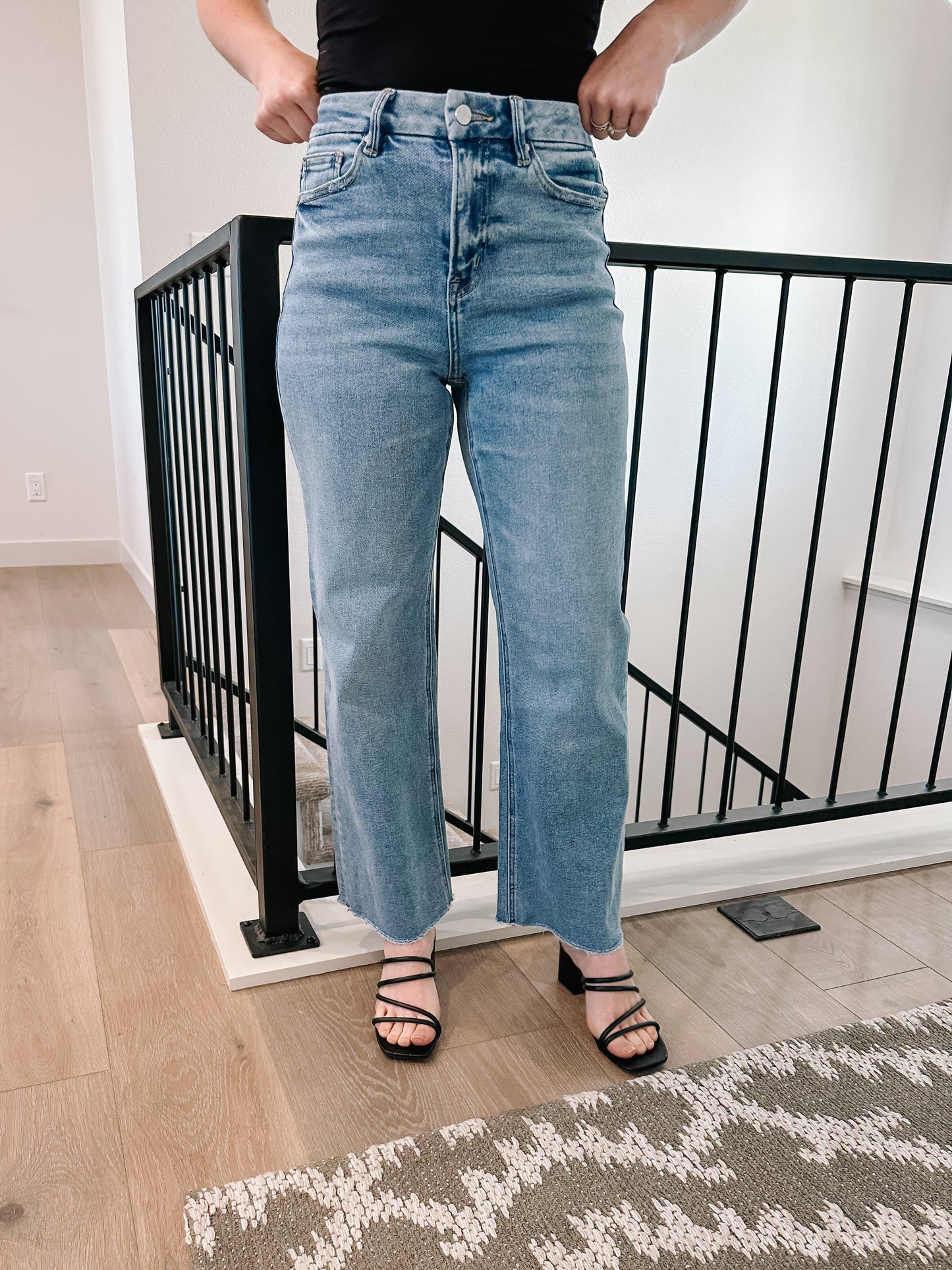 High Rise Wide Leg Jeans