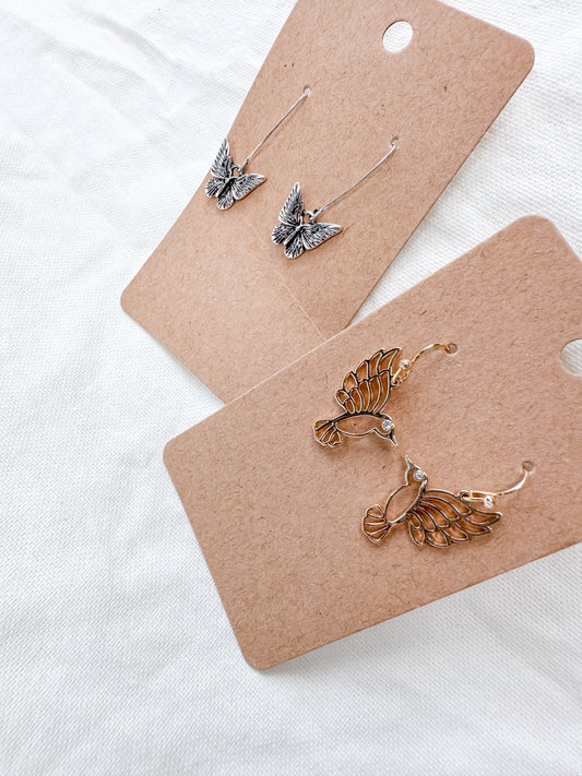 Hummingbird Drop Earrings