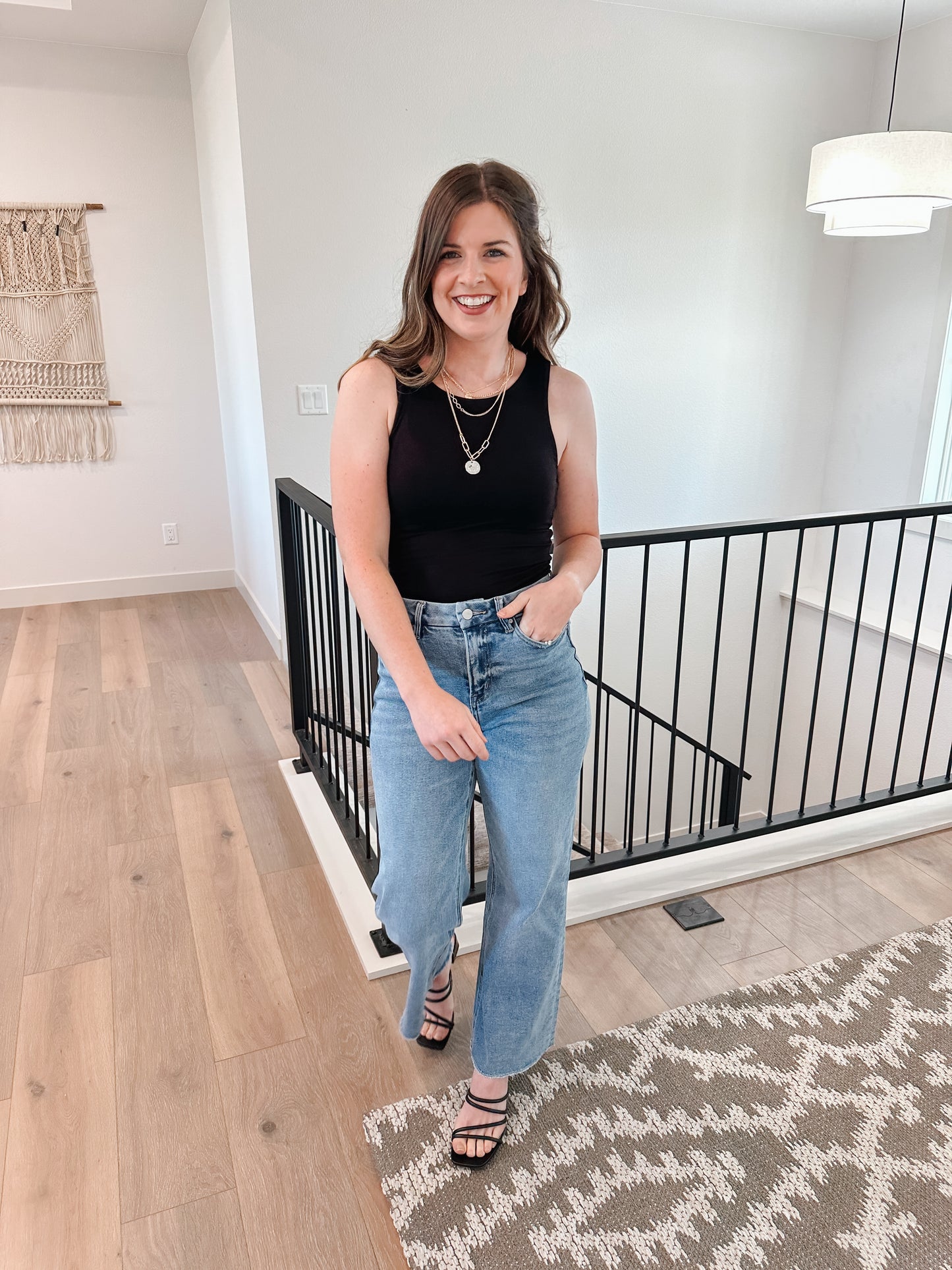 High Rise Wide Leg Jeans