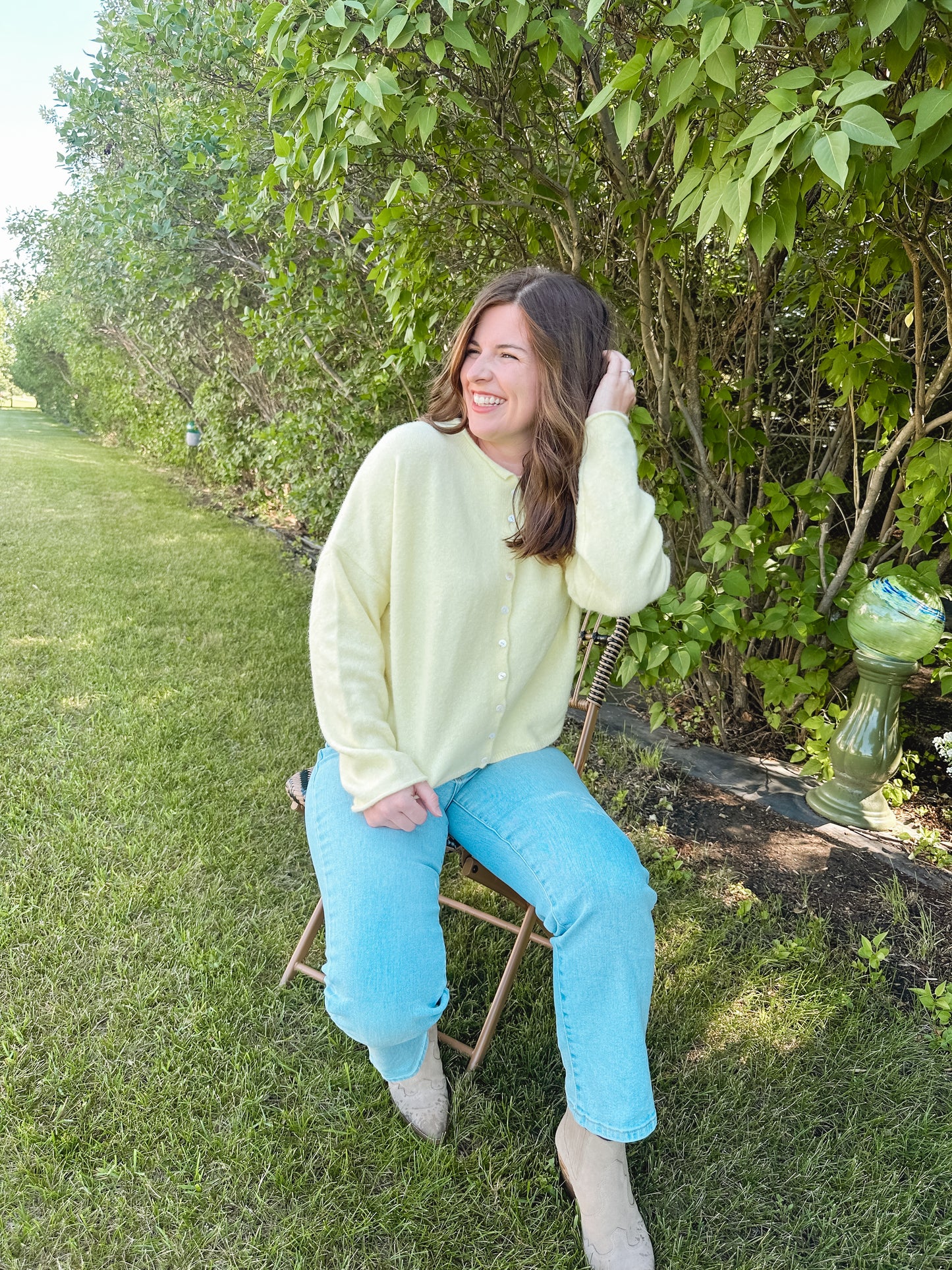 Butter Yellow Piper Cardigan