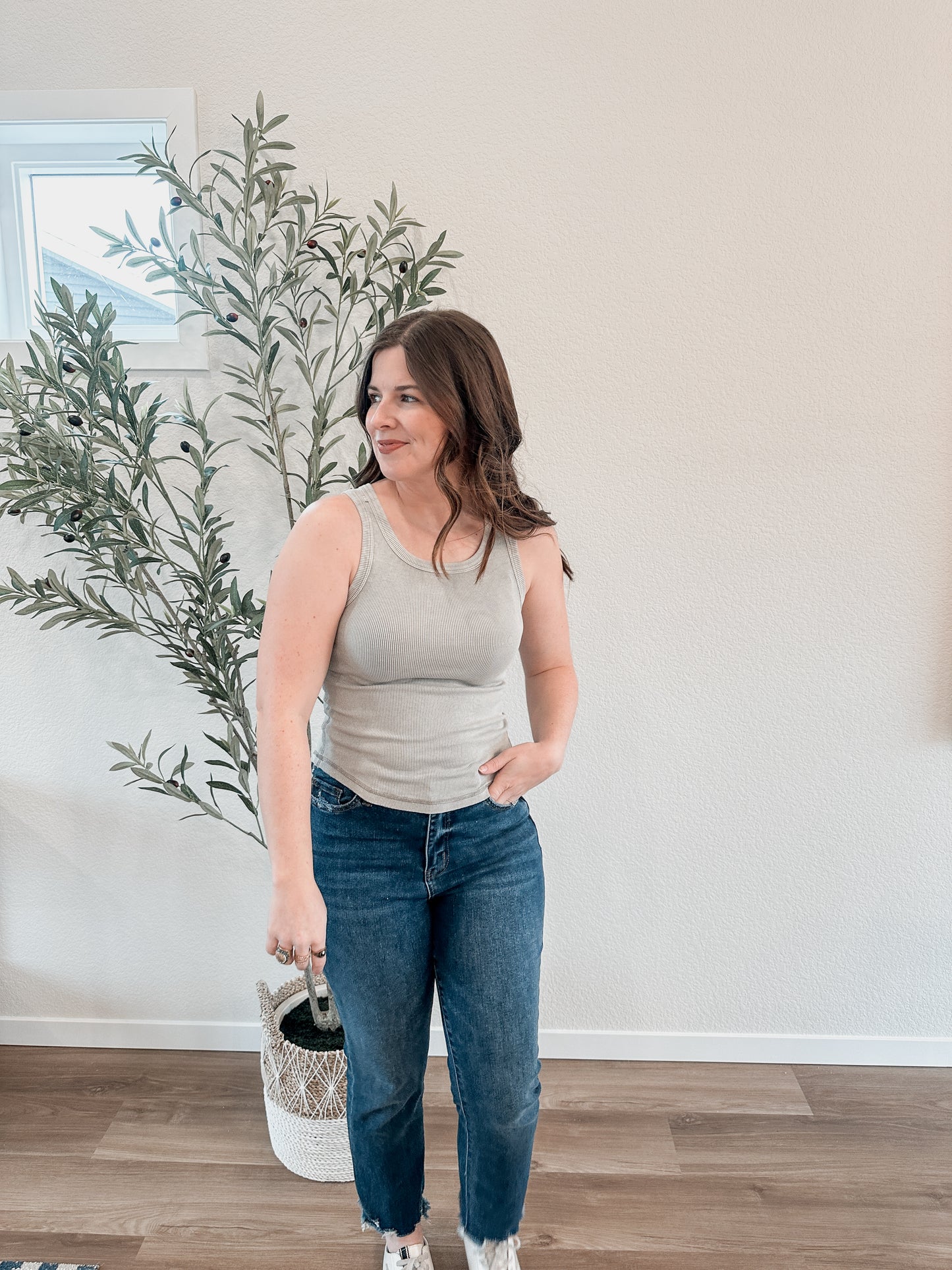 Grey Washed Tank