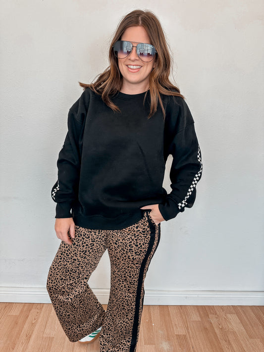 Cheetah Printed Knit Pants