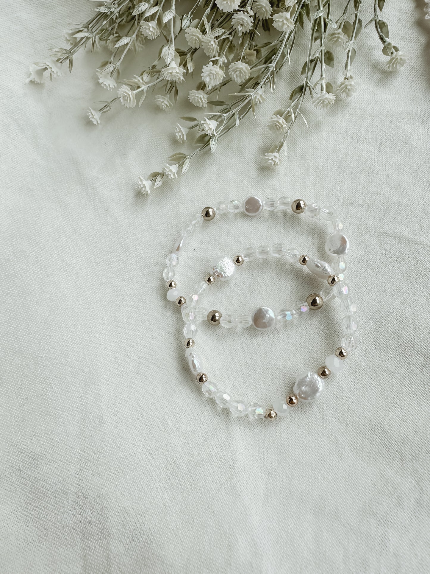 Mother of Pearl Bracelet Set
