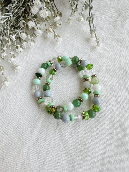 Light Olive Bracelet Set