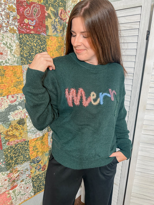 Merry Tinsel Sweater