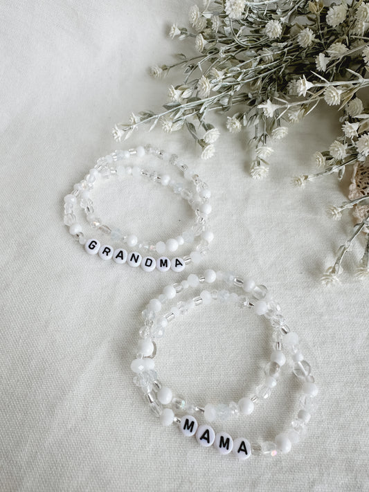 Grandma / Mama Bracelet Set