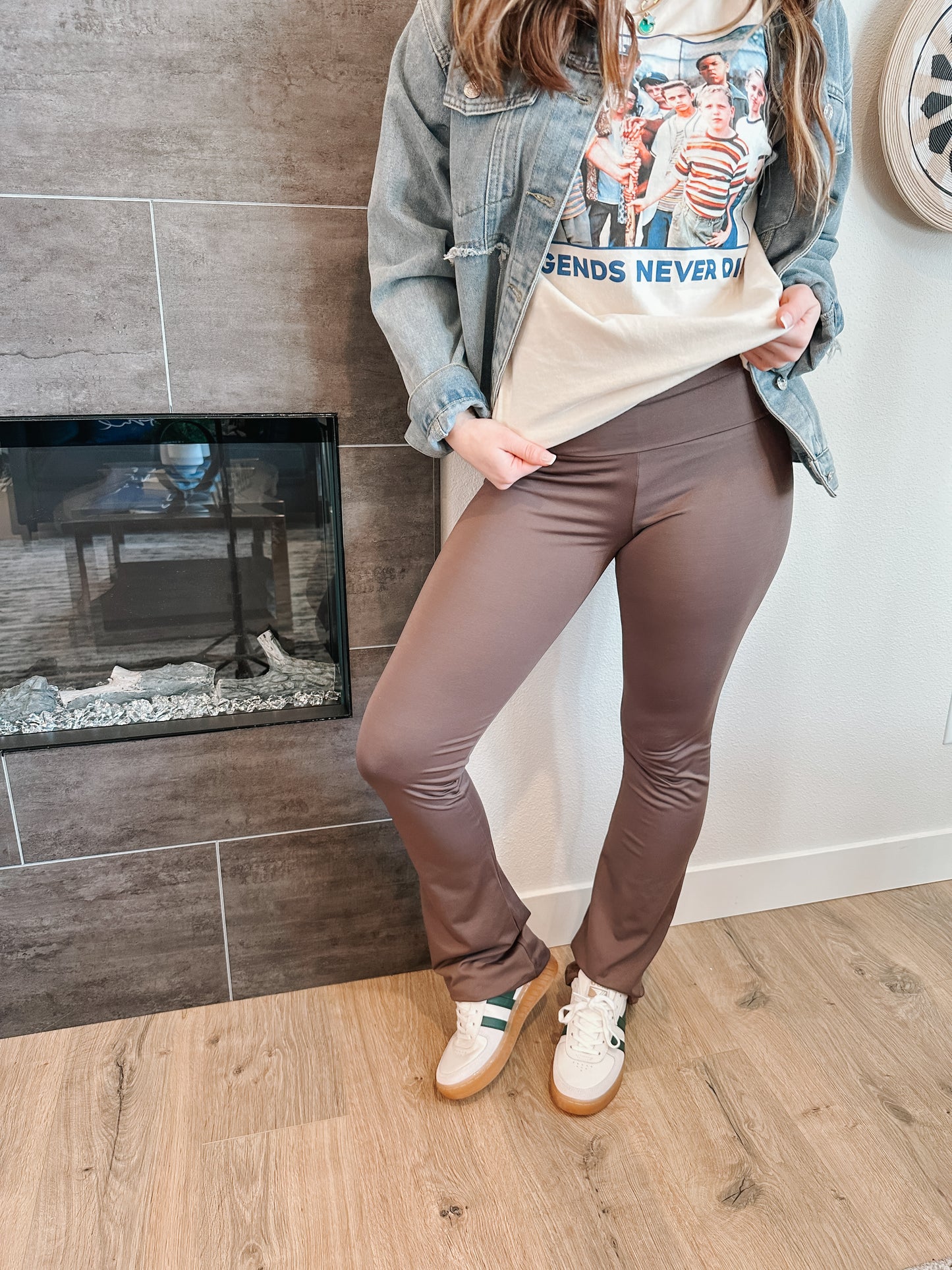 Cocoa Seamless Flare Leggings
