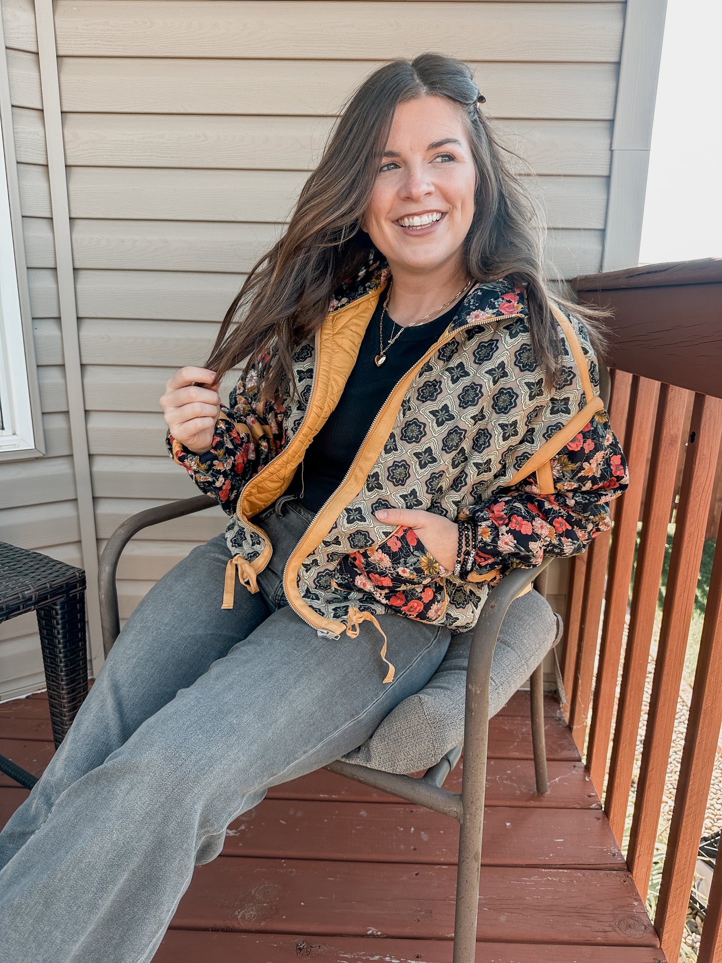 Floral Quilted Jacket