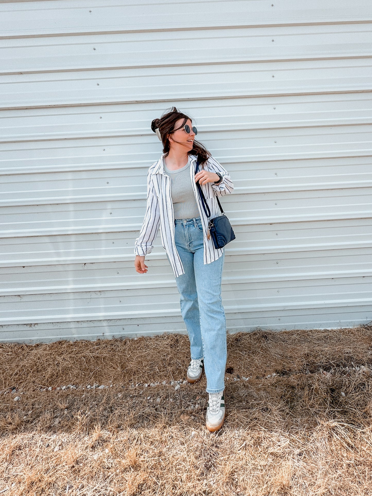 Stripe Button Down Long Sleeve