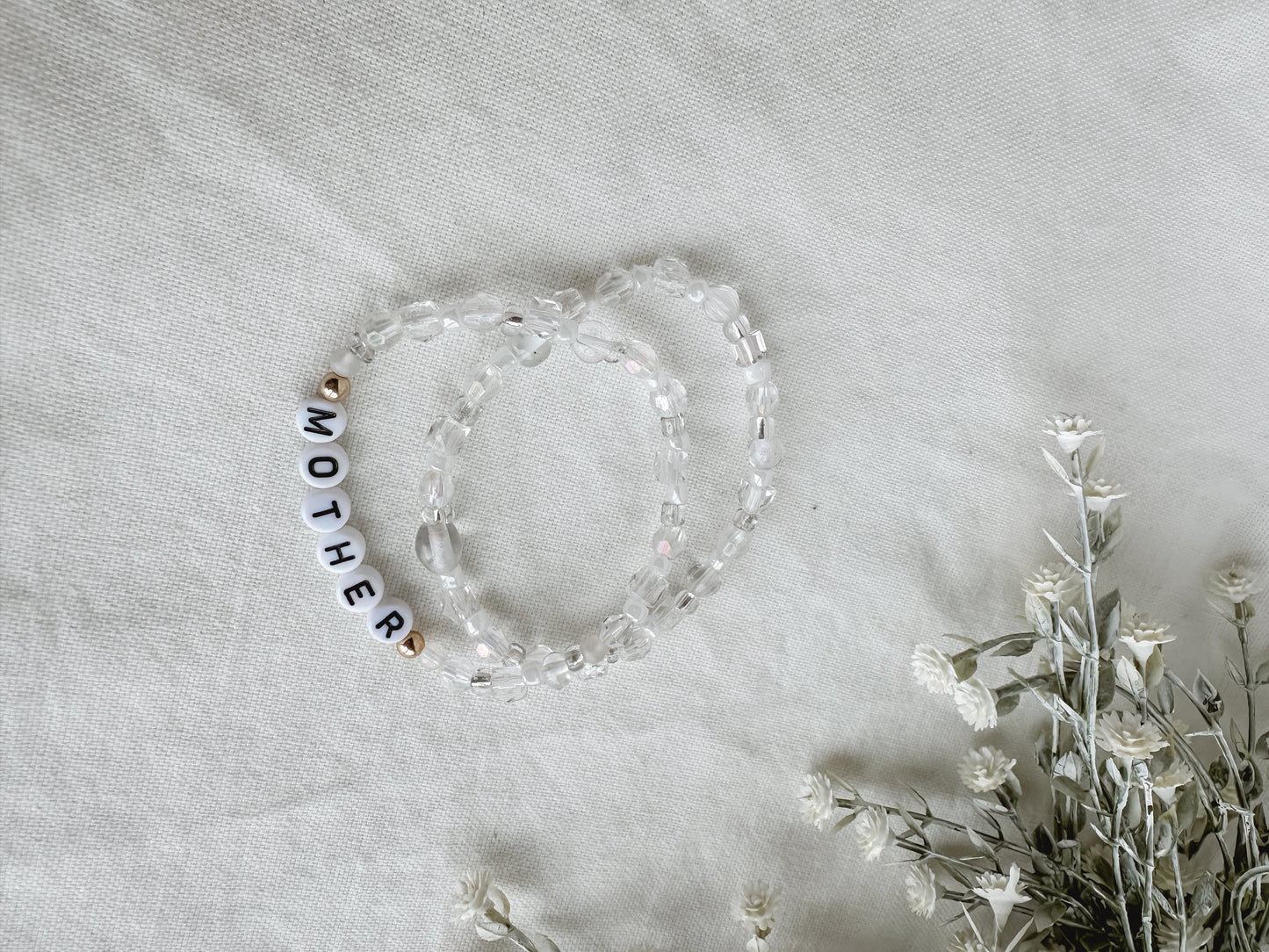 Mother Clear Bracelet Set