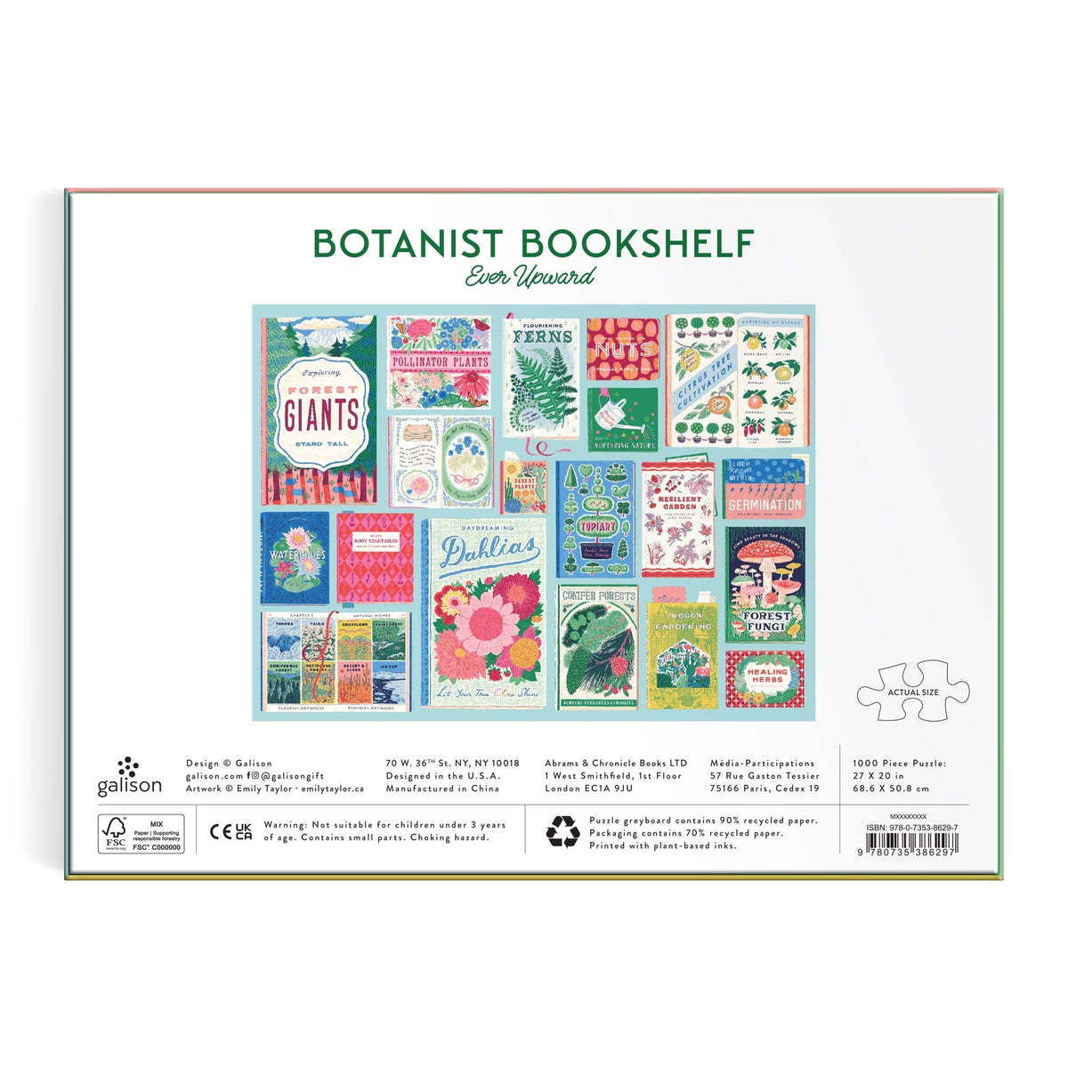 Ever Upward Botanist Bookshelf 1000 Piece Puzzle