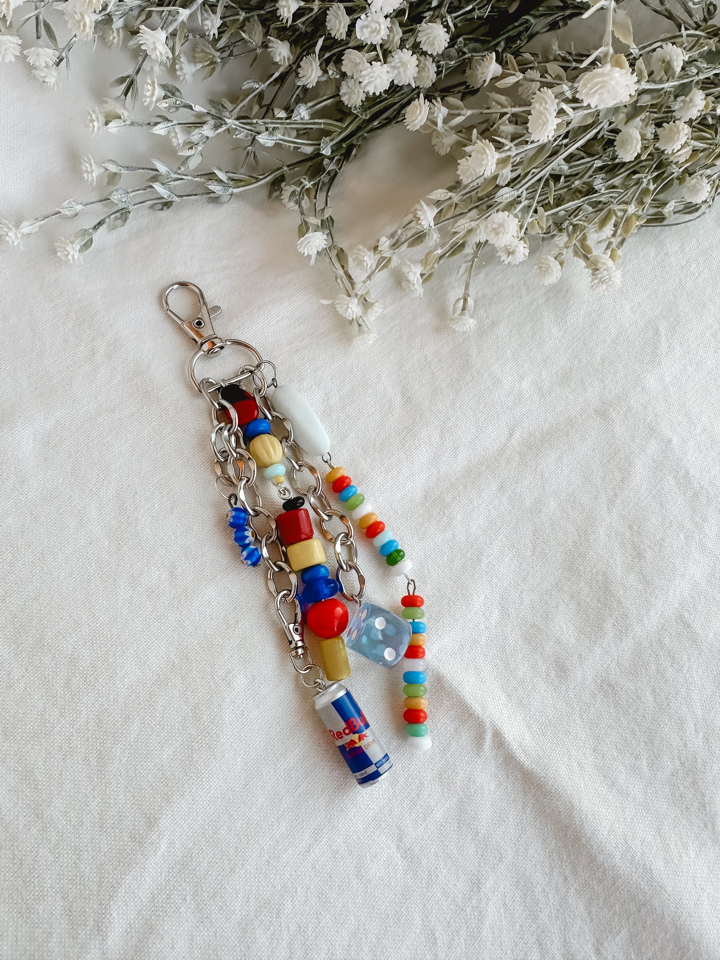 Red Bull ColorBlock Keychain