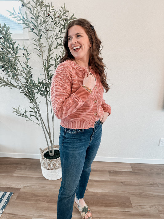 Perfect Season Mineral Washed Cardigan