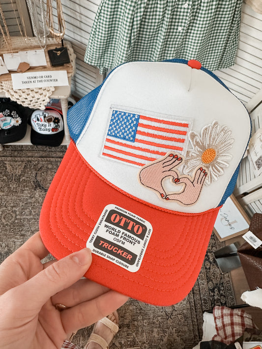 RWB Flag Patch Hat