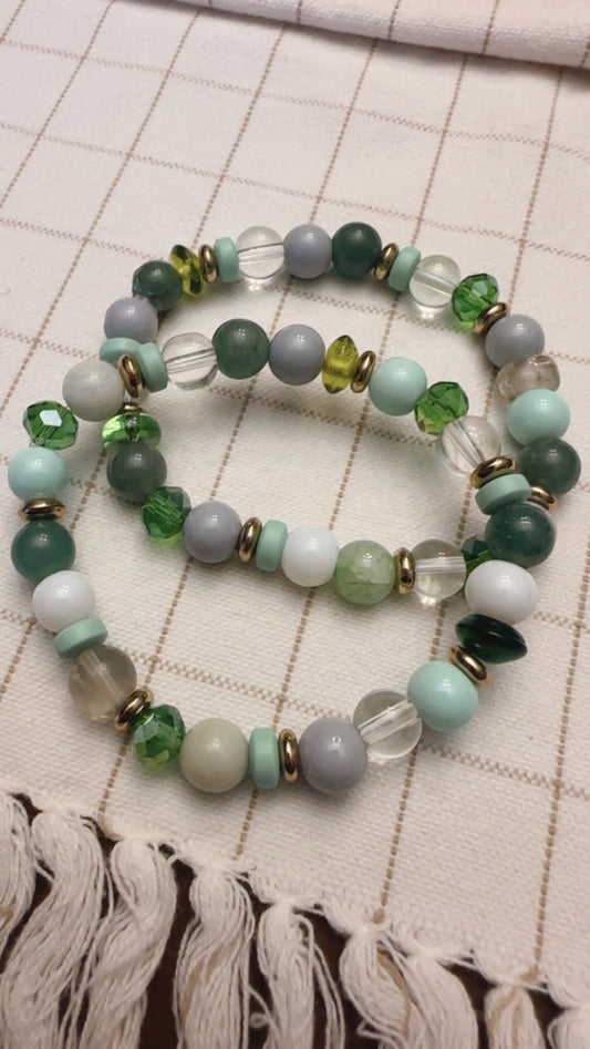 Light Olive Bracelet Set
