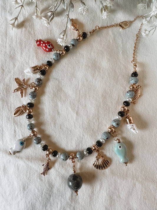 Beaded Charm Necklace