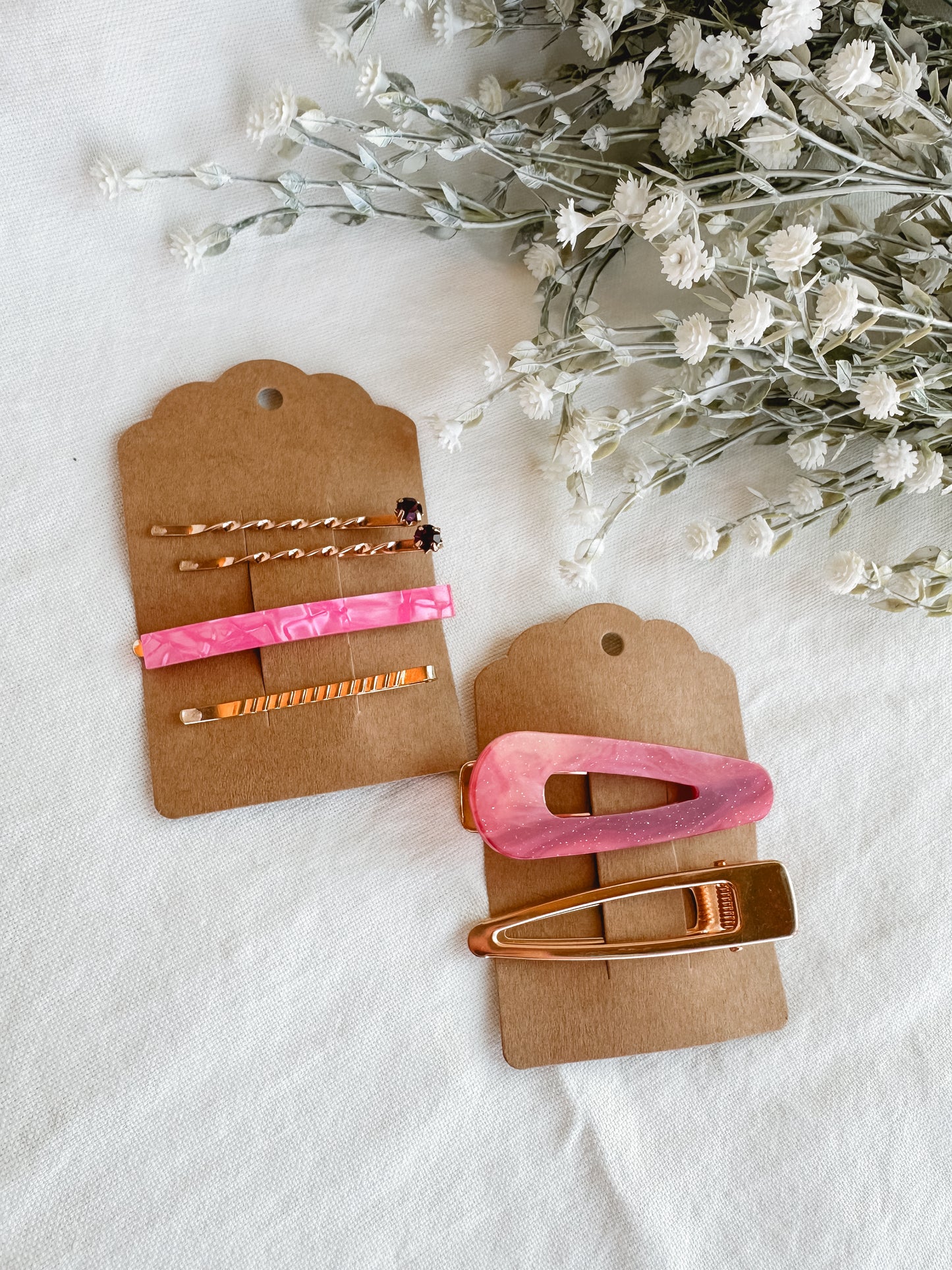 Pink Hair Clips